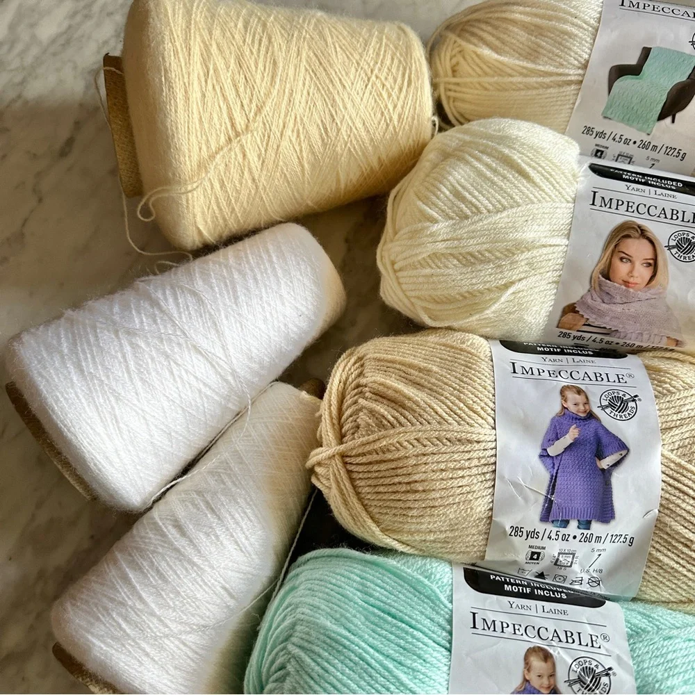 Vintage Yarn Lot 1.4 KG Destash Bundle of Mix of Colours and Weights - Picture 5 of 8